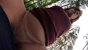 Quick park encounter with goddess donabella