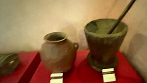 Latina Student With Big Ass Undresses During University Trip POV!