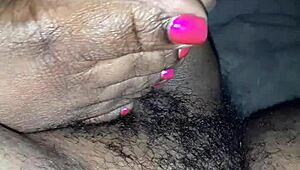 Hey, check out this intense footjob session