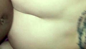 She dominates with her big black cock in this interracial hardcore fuck.