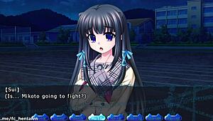 Inyochu part 50: Sui route ends with creampie in hentai game