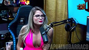 Bruna Carlos Requests Kiss From Ruan, Sparks Doggystyle Fire In Podcast