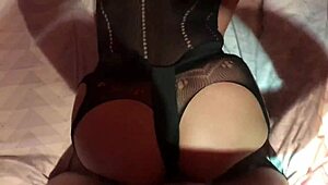 Hey, check out this amateur russian brunette teen getting fucked hard with a strapon, bent over and sexy.