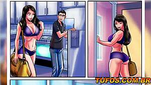 nerd fucks milf in bathroom