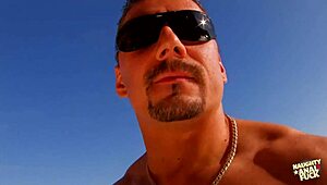 He Teased Her Hairless Pussy Before Outdoor Anal And Cumshot