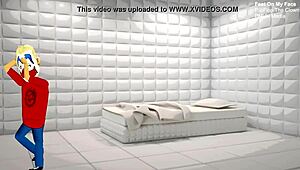 Flipflop the clown dominates with feet on face in rap