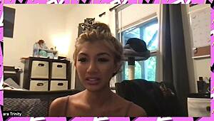 Clara Trinity's seductive striptease will leave you craving for more