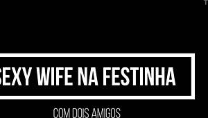 Hey, check out this wife banging two buddies at a party