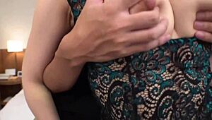 Love Me-chan’s giant boobs and wild handjob! Barely dressed, pounding hard with back thrusts! 😈
