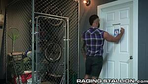 riley mitchel caught and pounded hard.