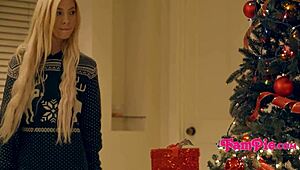 During happy CHRISTMAS, family engages in TABOO blowjob and FUCKING with teen 18+.