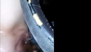 Interracial Couple Enjoys Squirting Orgasm During Car Sex Session