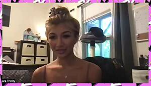 Clara Trinity's seductive striptease will leave you craving for more