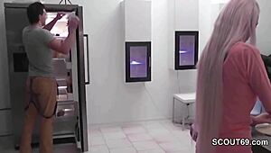 step-sister drilled by his huge cock in kitchen