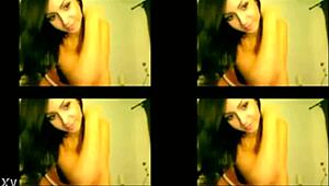 webcam girl chats and shows off in live stream