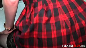 Sluts Get Messy Bukkake Facials In Gangbang Bang!