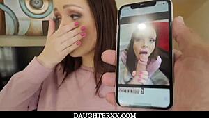 i paid sexy stepdaughter aliya brynn for pov blowjob