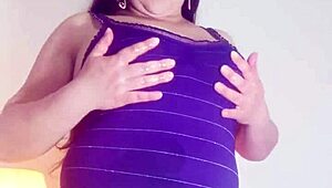 Wife moans loudly with toy