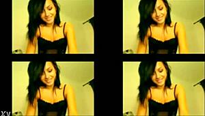 webcam girl chats and shows off in live stream