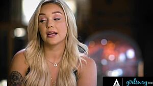 Hey Violet Myers and Kali Roses, wanna scissor and 69 tonight?