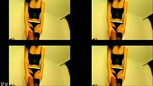 webcam girl chats and shows off in live stream