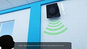 Milfy City part 38: Cum lands on stepsister Caroline's sexy butt.