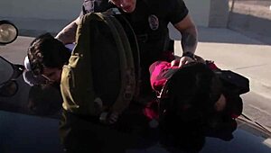 Honey gold and gina valentina get arrested and fucked