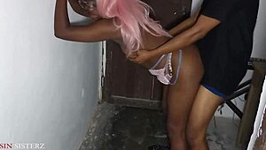 i cant believe whats happening here with her husband unaware in the bathroom