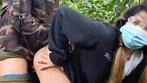 Dalaga Jogging Lured by Army into Jungle Showing Load and Penetrating