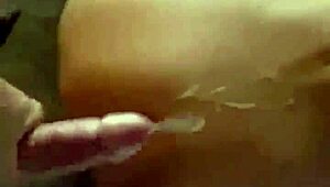 Sexy girlfriend takes load on back