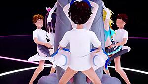 Hololive Sakamata Chloe In 3D Cartoon Animation