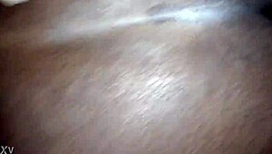 Nympho Digs Pussy For Big Black Cock Creampie