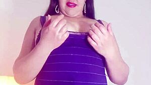 Wife moans loudly with toy