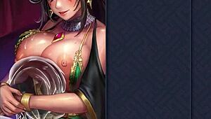 Motorboat Sibyl's big tits?