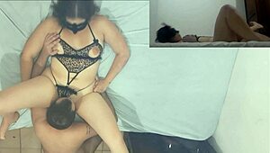 Pov - Sexy Amateur In Leopard Lingerie Gets Intimate