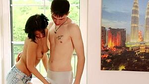 i can't resist this horny 18+ teen's tight body