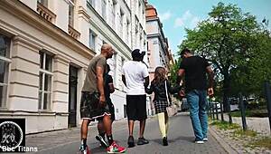 İtalyan orospu Mary Jane BBC titanları tarafından sertçe grup sikişiyor!