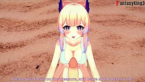 Kokomi's Bikini Adventure In Genshin Impact Anime Game