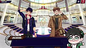 Swimming in Cum with Muscular Jocks in Outdoor Studio Demo