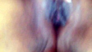 Big black booty babe squirts and pees during anal sex