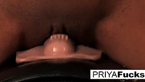 sexy indian milf priya rai masturbates her big tits in solo fun under the sun