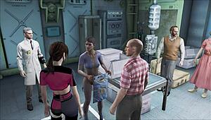 fallout 4 pre-war banging with hot anime brunettes! 😍