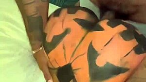 Ebony Babe Receives Oral And Creampie From Big Cock