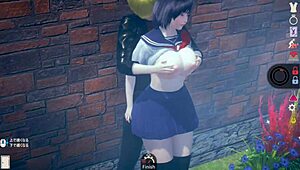 【性格機械的で無感情】 Ai〇女プレイエロ動画 可愛いショートカット黒髪爆乳jk編 エッチシーンあり リアル3dcgエロゲーム【ヘンタイゲーム 】
