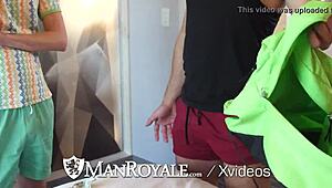 Manroyale traveling thief caught and fucked by hunk