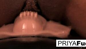 sexy indian milf priya rai masturbates her big tits in solo fun under the sun