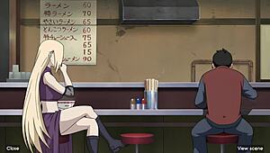 In the world of anime, Ino has a narrative encounter at the ramen shop.