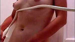 I'm Watchin' Summers Sexy Soapy Hot Shower With Clothes Ripped And Undressin' Her Ass And Tits.