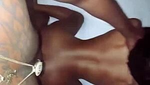 Slim thick Vegas stripper in 2023 talks smack while riding big cock