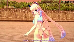 Kokomi's Bikini Adventure In Genshin Impact Anime Game
